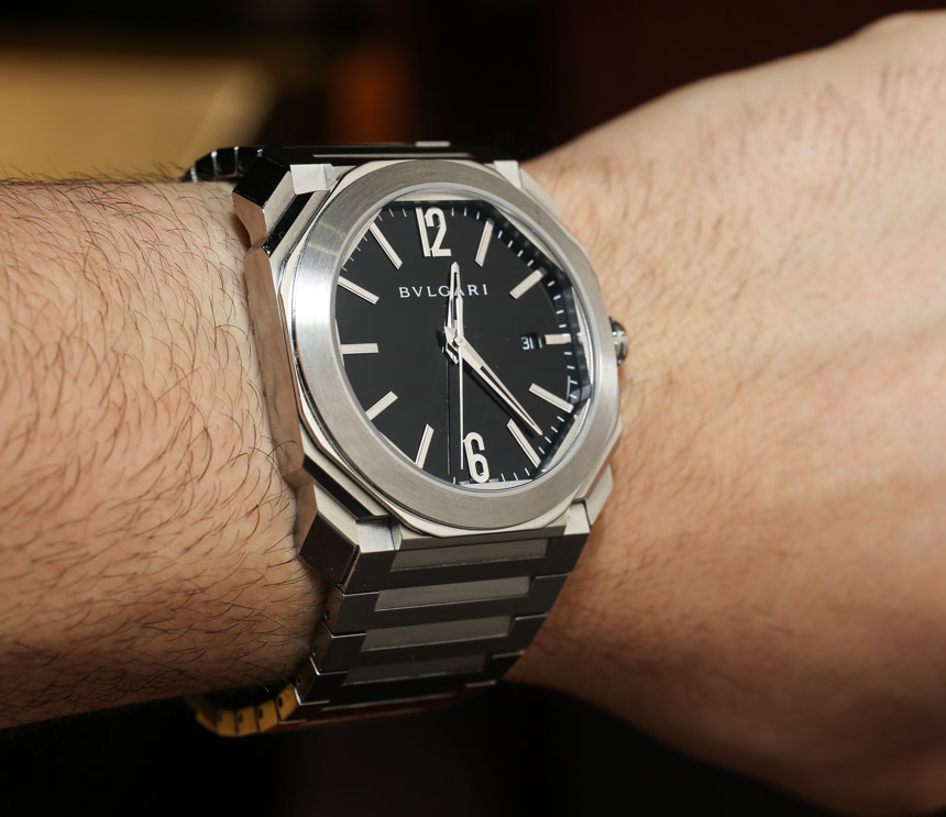 bvlgari watch on wrist