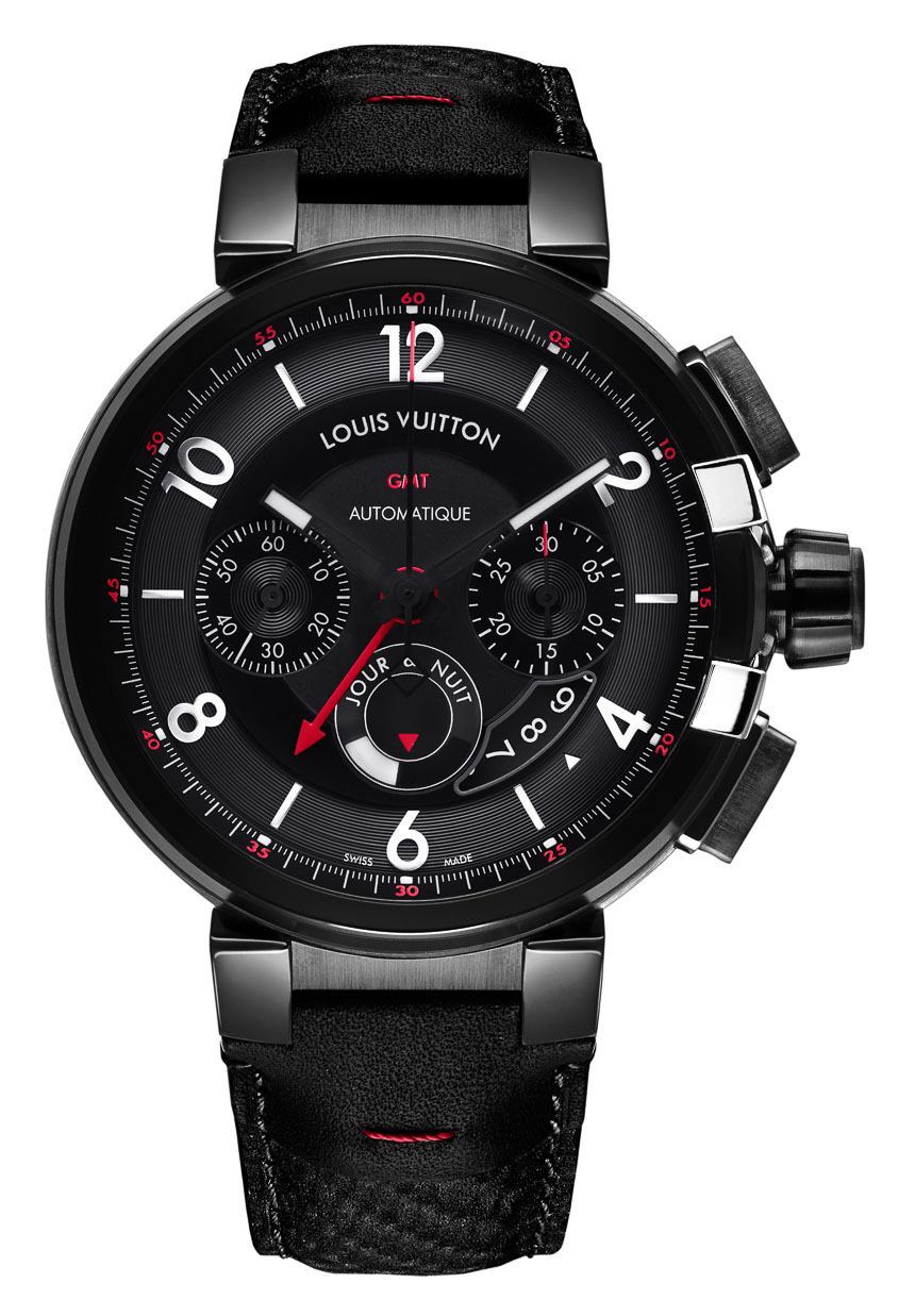 Louis Vuitton Tambour éVolution GMT In Black Watches For 2015 | aBlogtoWatch