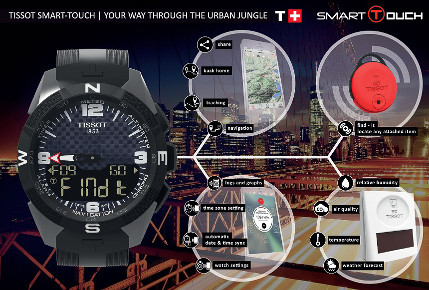 Tissot Smart-Touch Watch Merges Connected Technology With T-Touch Solar Watch Releases 