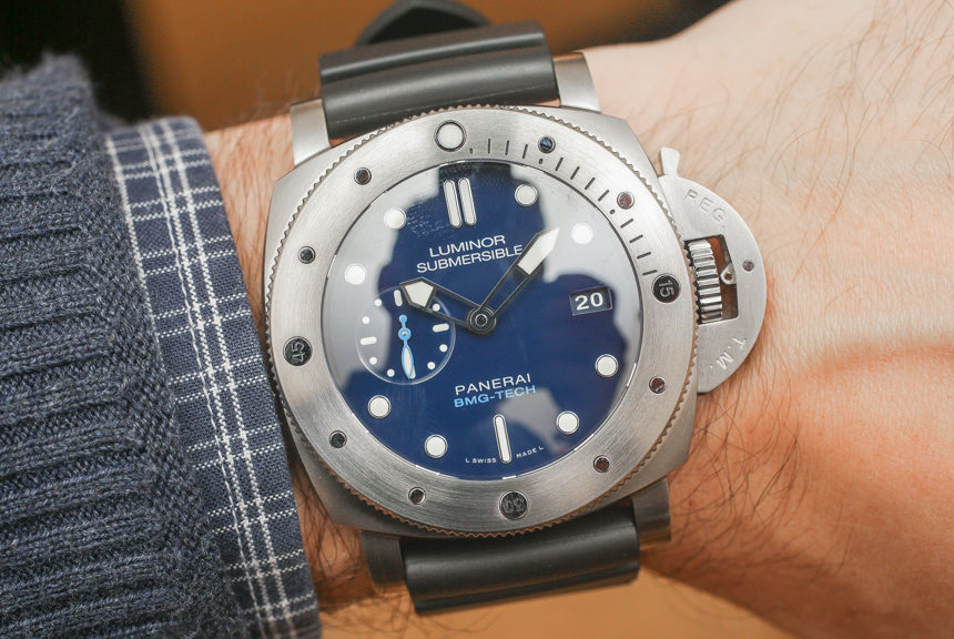 aBlogtoWatch Panerai Luminor Submersible 1950 BMG TECH 3 Days