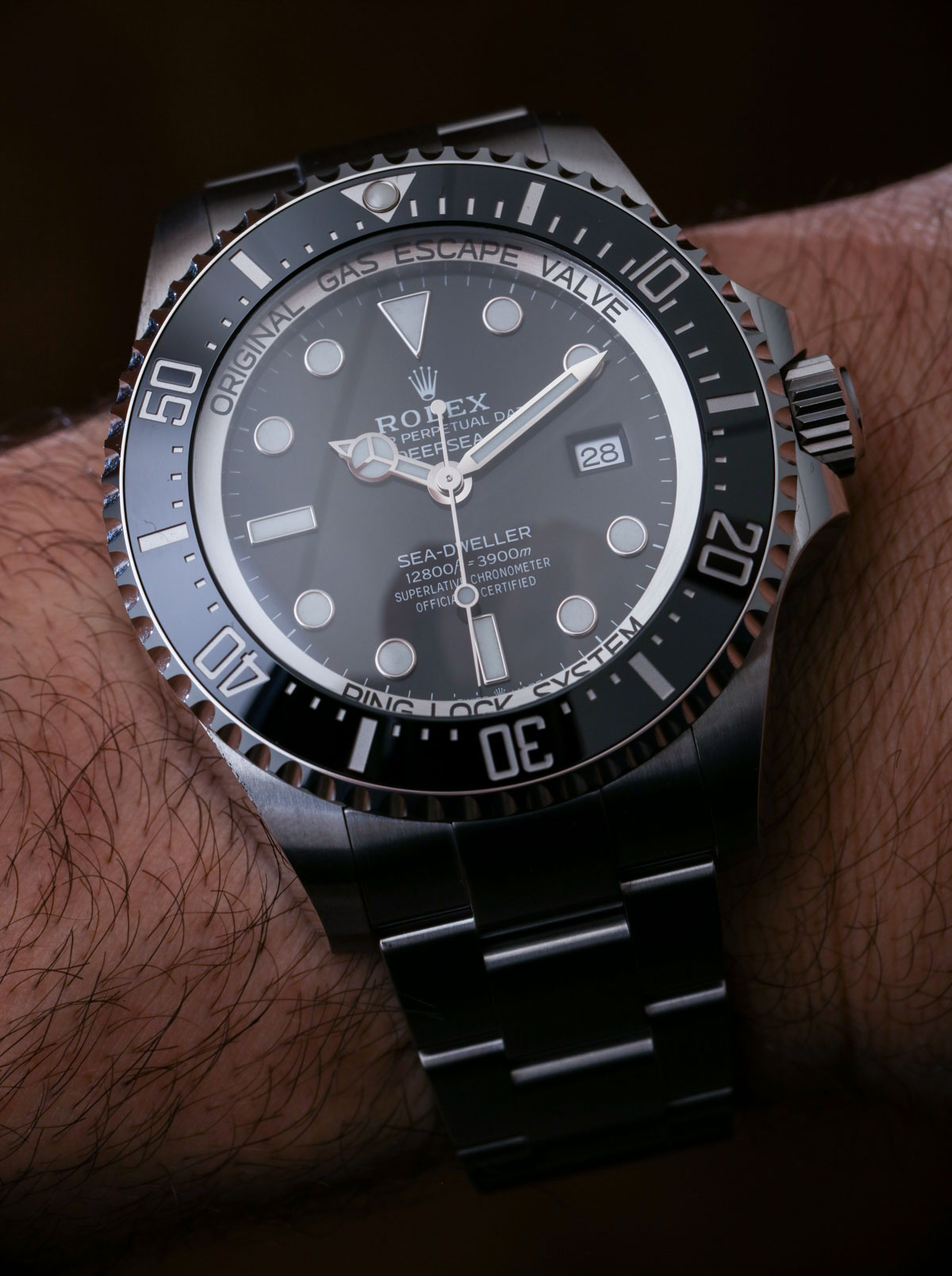 Rolex Deepsea Sea Dweller 126660 Black Dial Watch Hands On