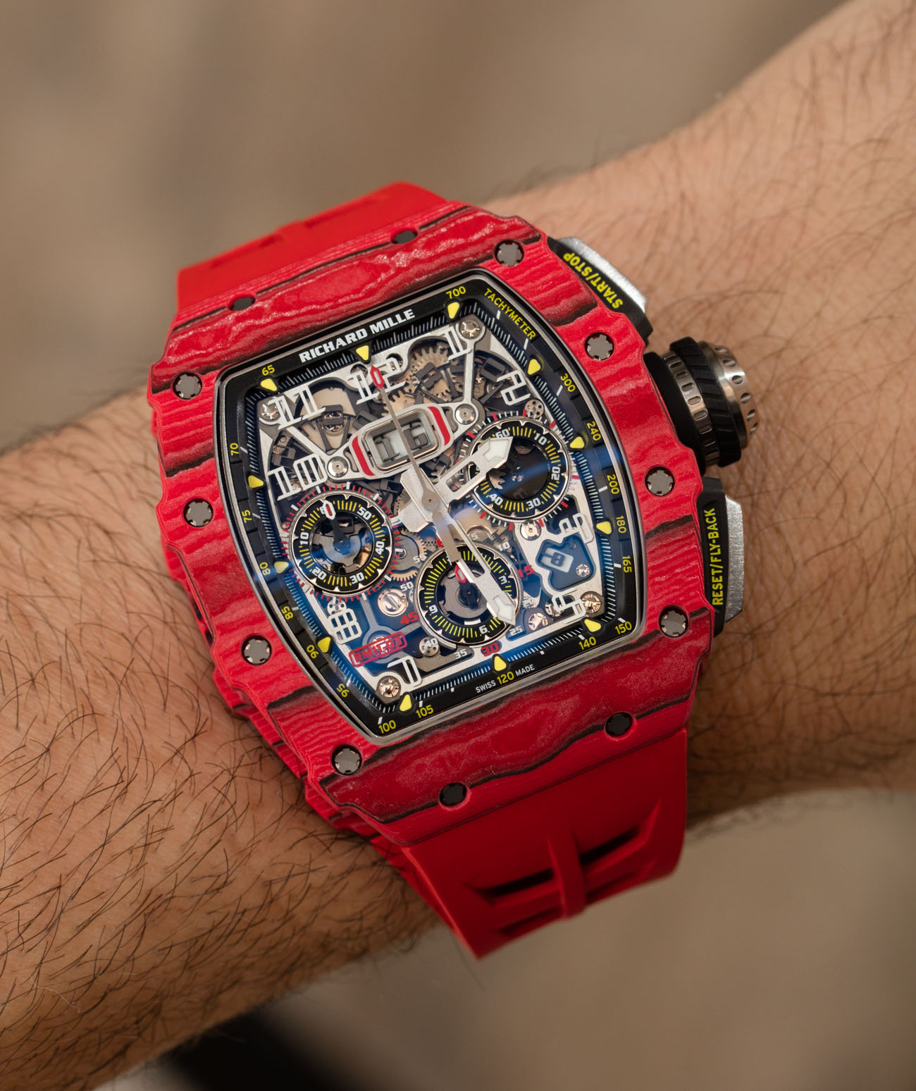 Richard Mille RM 11-03 Automatic Flyback Chronograph Red Quartz FQ TPT