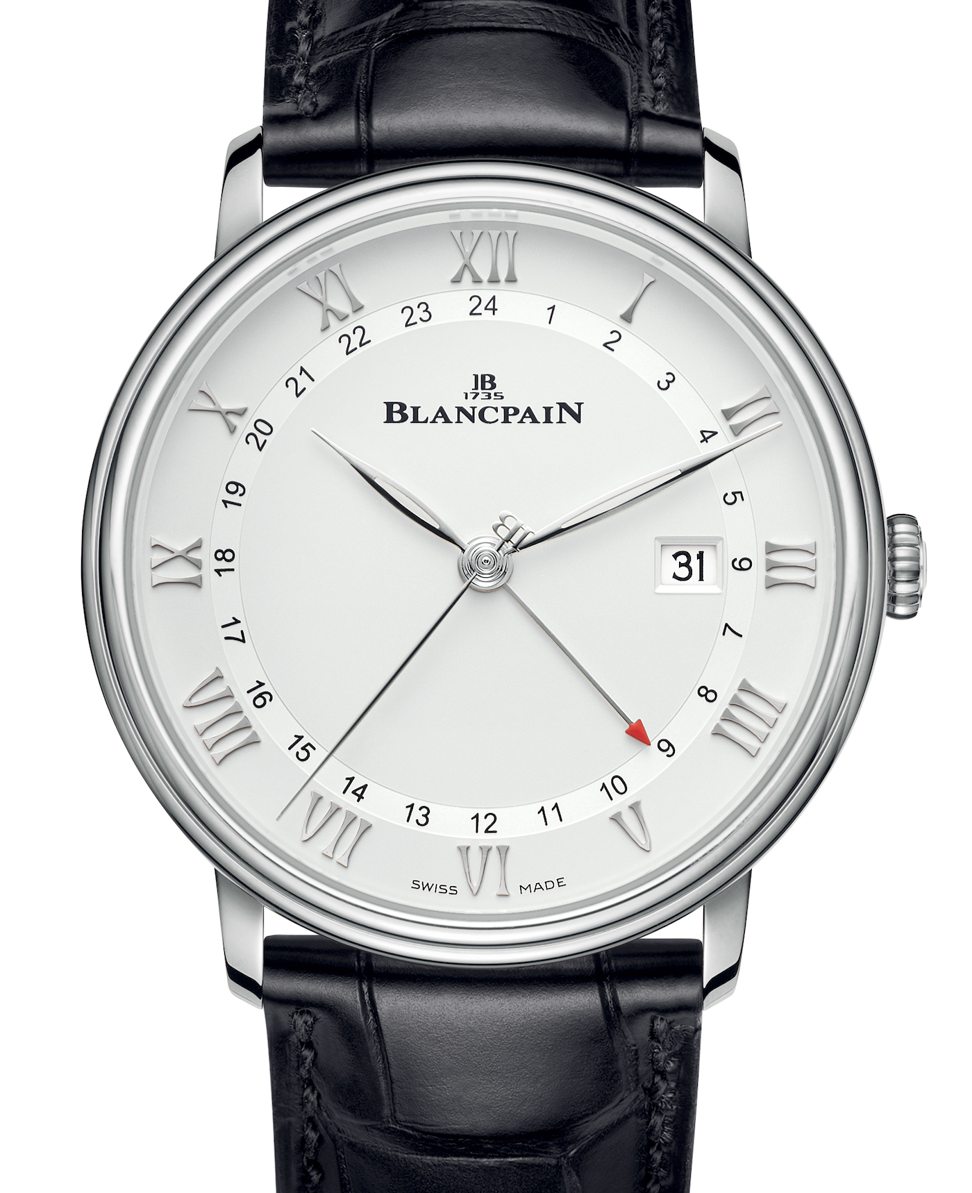 Blancpain Villeret GMT Date fake Watch Offers Multiple Functions In A Pared-Back Package