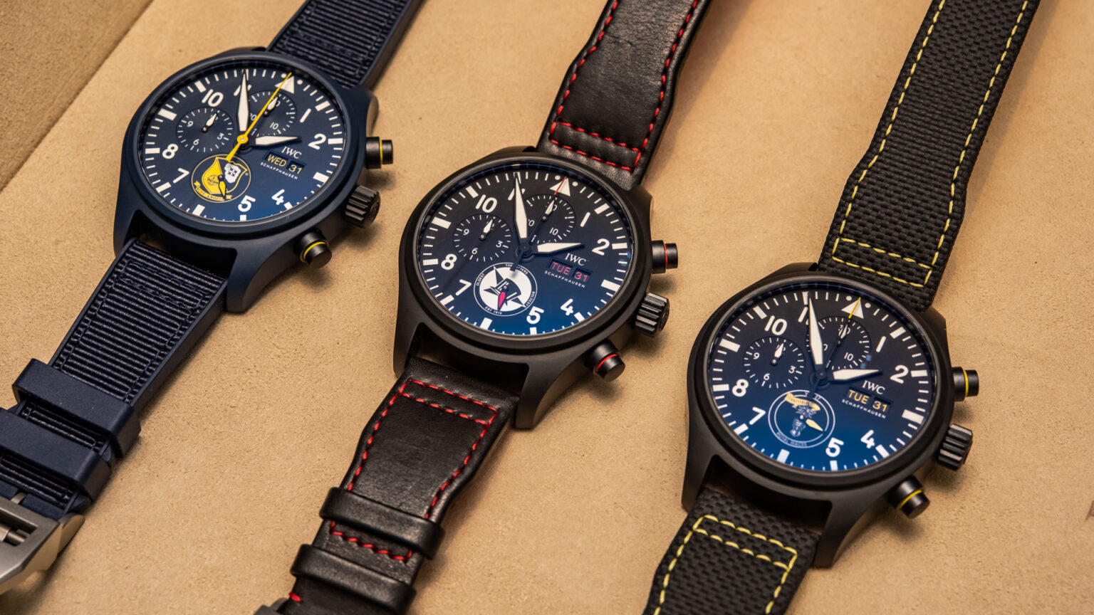 Hands On Debut Limited Edition Iwc Pilots Watch Chronograph Squadrons