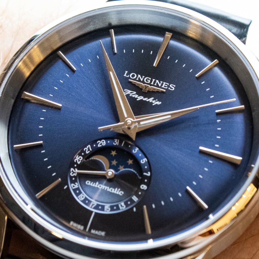 Hands On Longines Flagship Heritage Moonphase Watch ABlogtoWatch