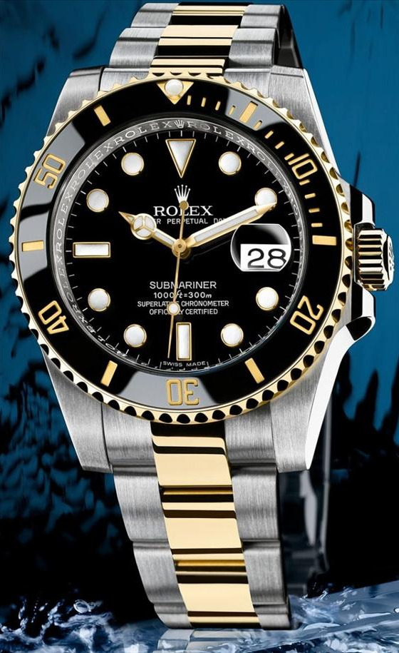 blue two tone submariner
