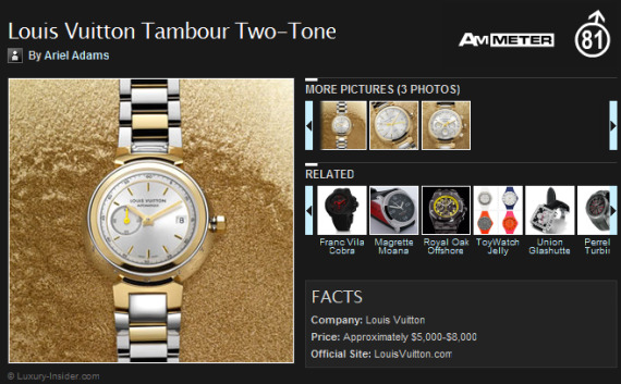 My Louis Vuitton Tambour Two-Tone Watch Article On AskMen.com