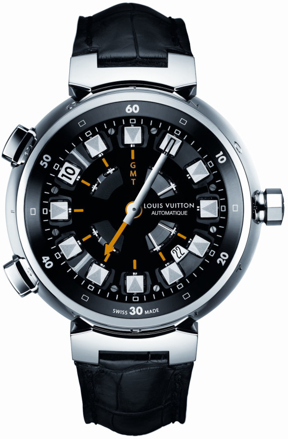 LOUIS VUITTON Tambour Evolution Spin Time GMT Q1BG1 Men's Watch From Japan  G0512