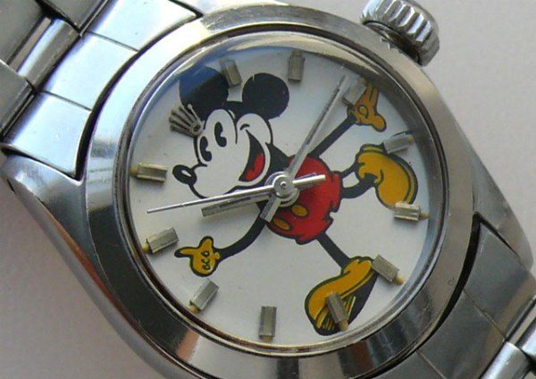 vintage rolex mickey mouse watch