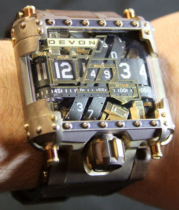 Men's Steampunk Watch 3 Dials White