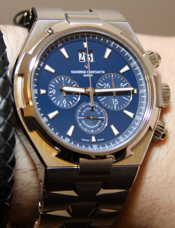 Vacheron Constantin Overseas Chronograph Blue Dial Watch 49150 For Sale at  1stDibs