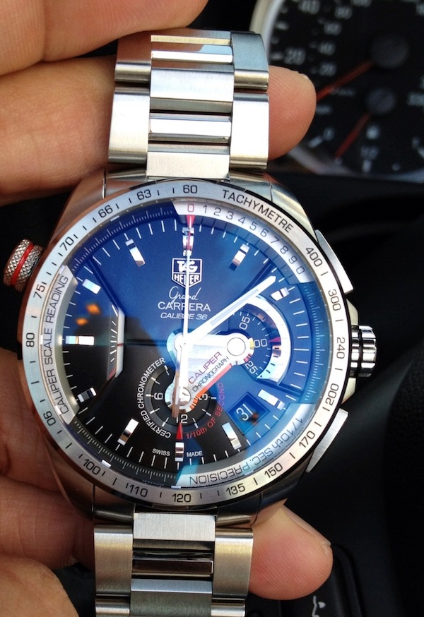 Tag Heuer Grand Carrera Blue Dial Limited Edition Steel Mens Watch