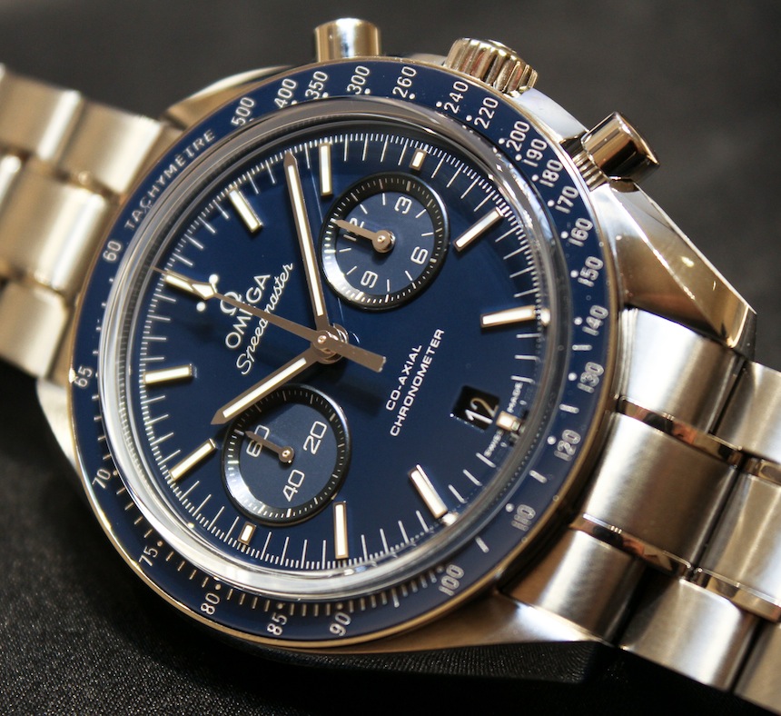 omega speedmaster titanium blue dial