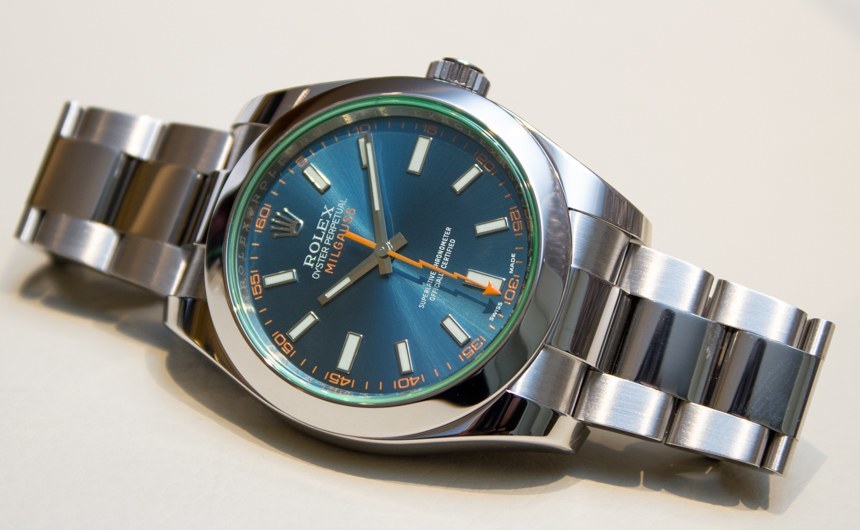 rolex oyster perpetual milgauss fake vs real