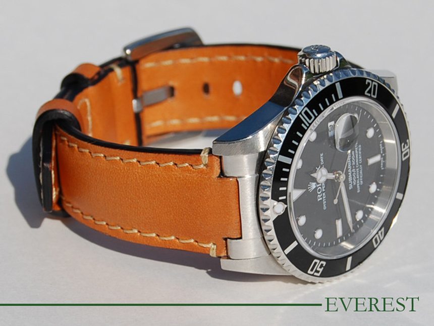 Everest Leather Straps For Rolex 