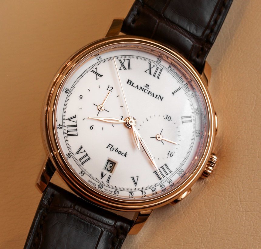 Blancpain Villeret Pulsometer Flyback Chronograph Watch Hands On