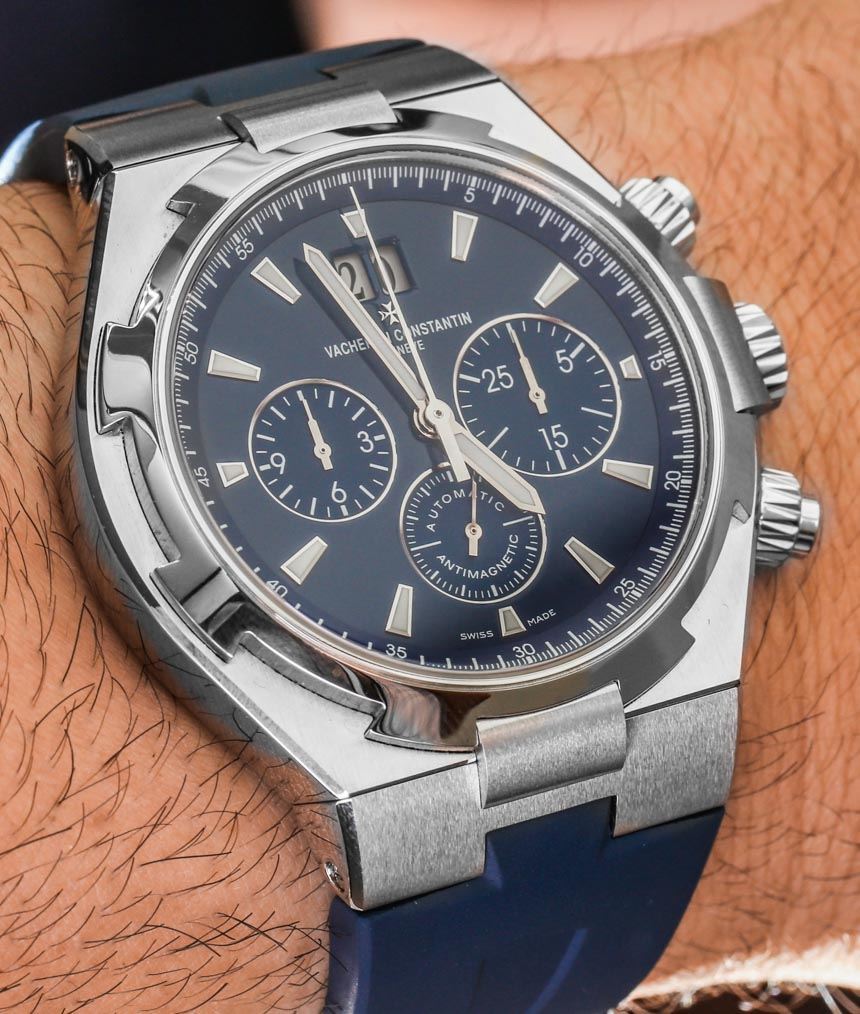 Vacheron Constantin Overseas Chronograph Blue Watch Hands-On | aBlogtoWatch