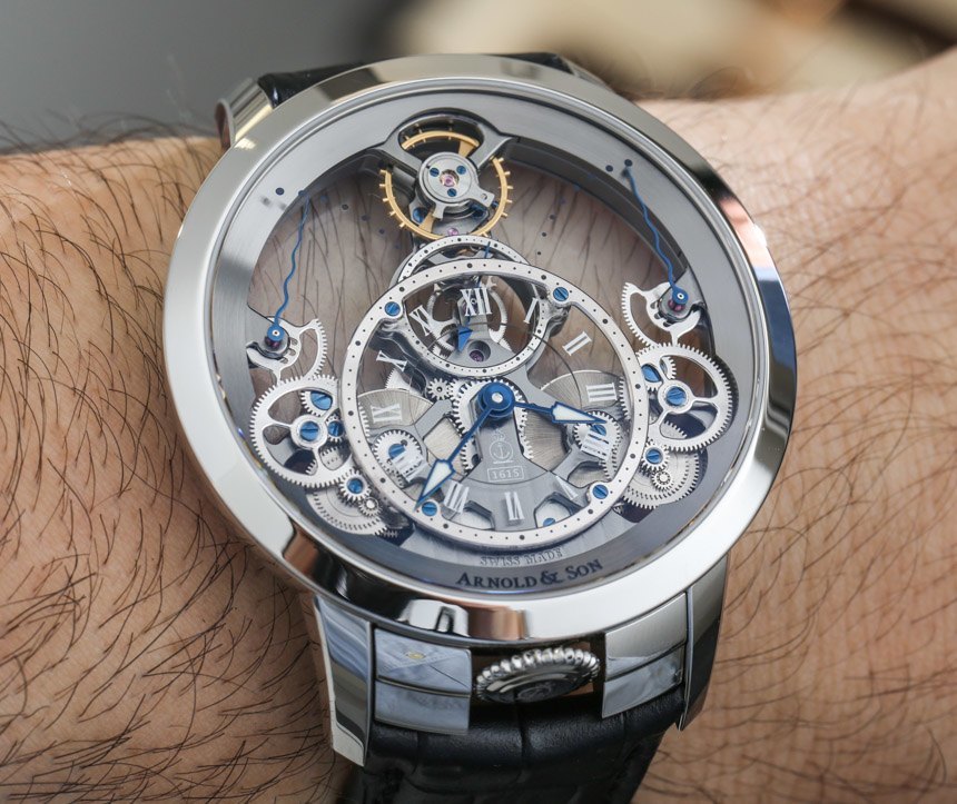Arnold & Son Time Pyramid Watch In Steel Hands-On | aBlogtoWatch
