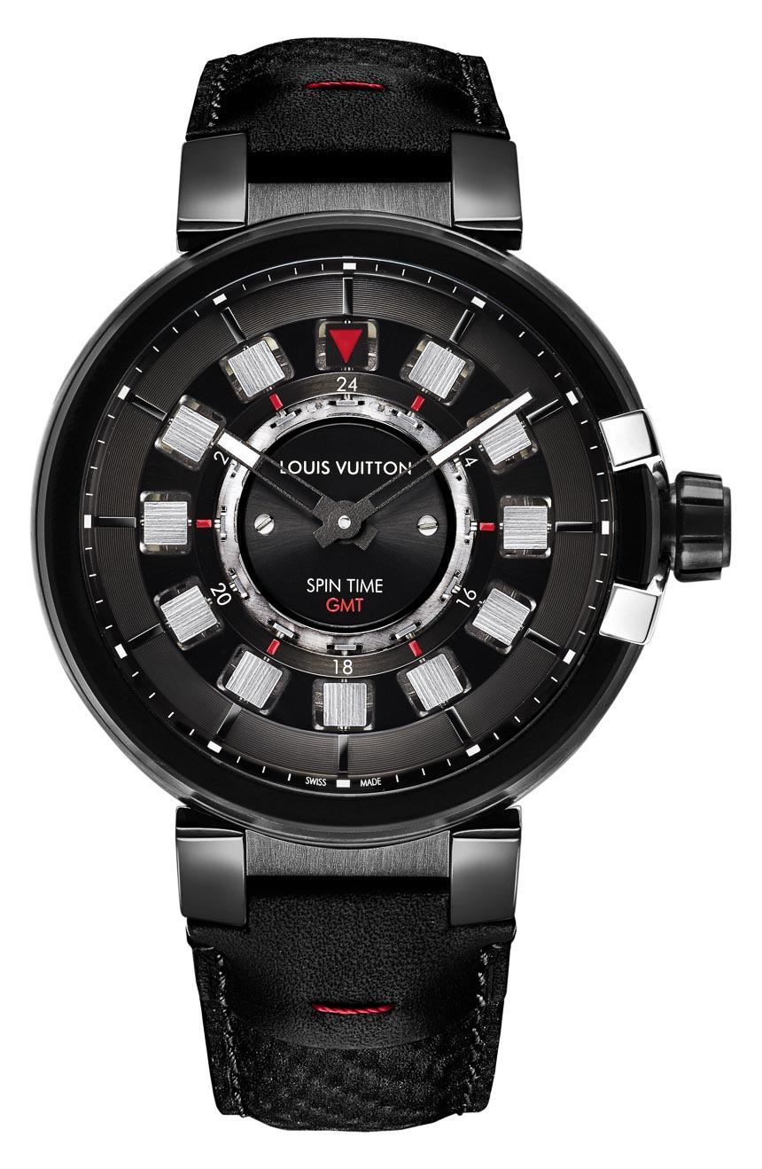 LOUIS VUITTON Tambour Evolution Spin Time GMT Q1BG1 Men's Watch From Japan  G0512