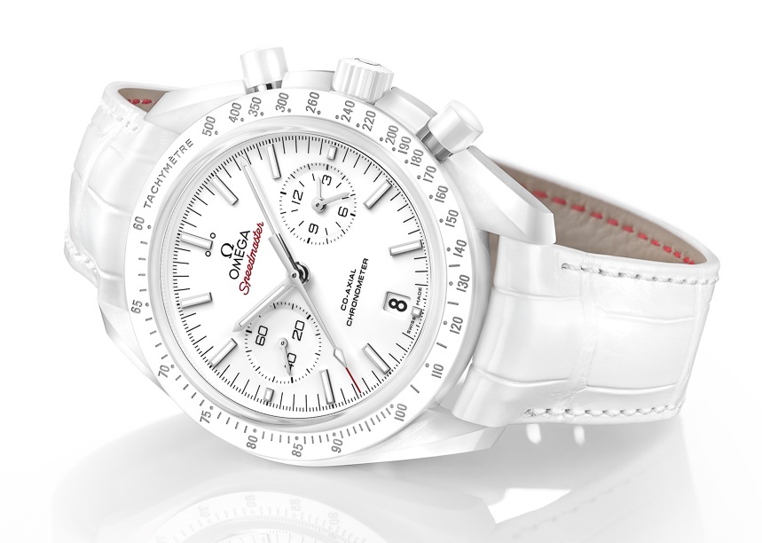 omega white ceramic watch