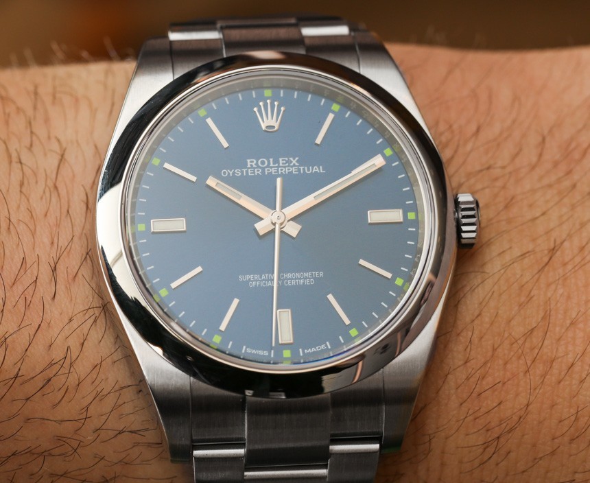 rolex oyster perpetual 39mm blue dial