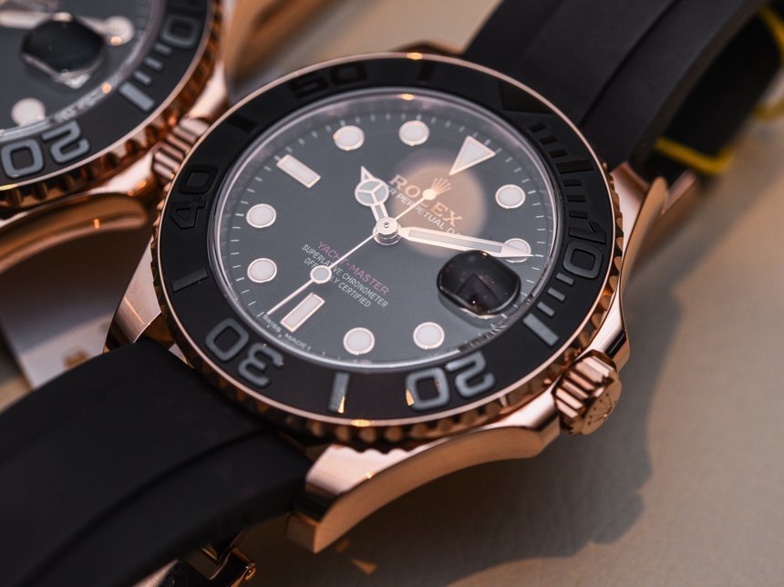 Rolex Yacht-Master 116655 & 268655 Everose Gold Ceramic Watches Hands ...