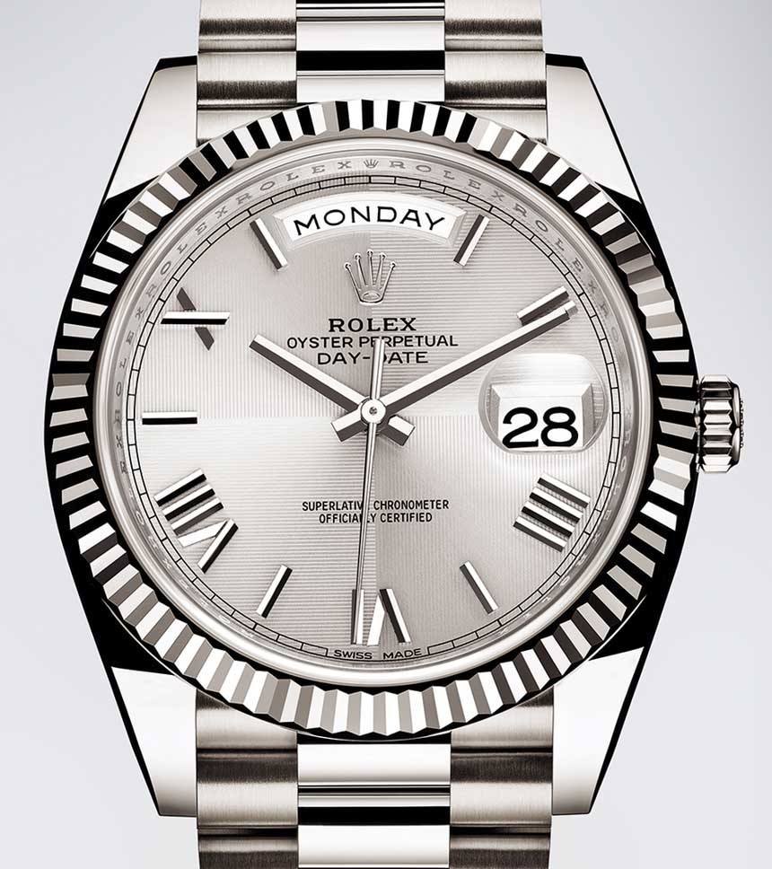 rolex oyster perpetual day date stainless steel price