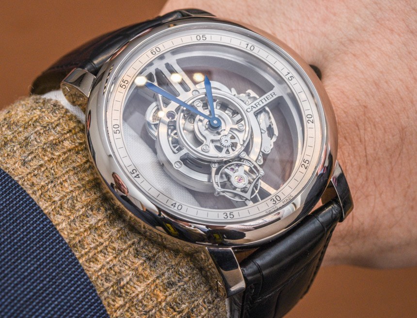 Cartier Rotonde De Cartier Astrotourbillon Skeleton Watch Hands-on ...