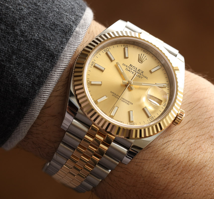 rolex two tone oyster watch