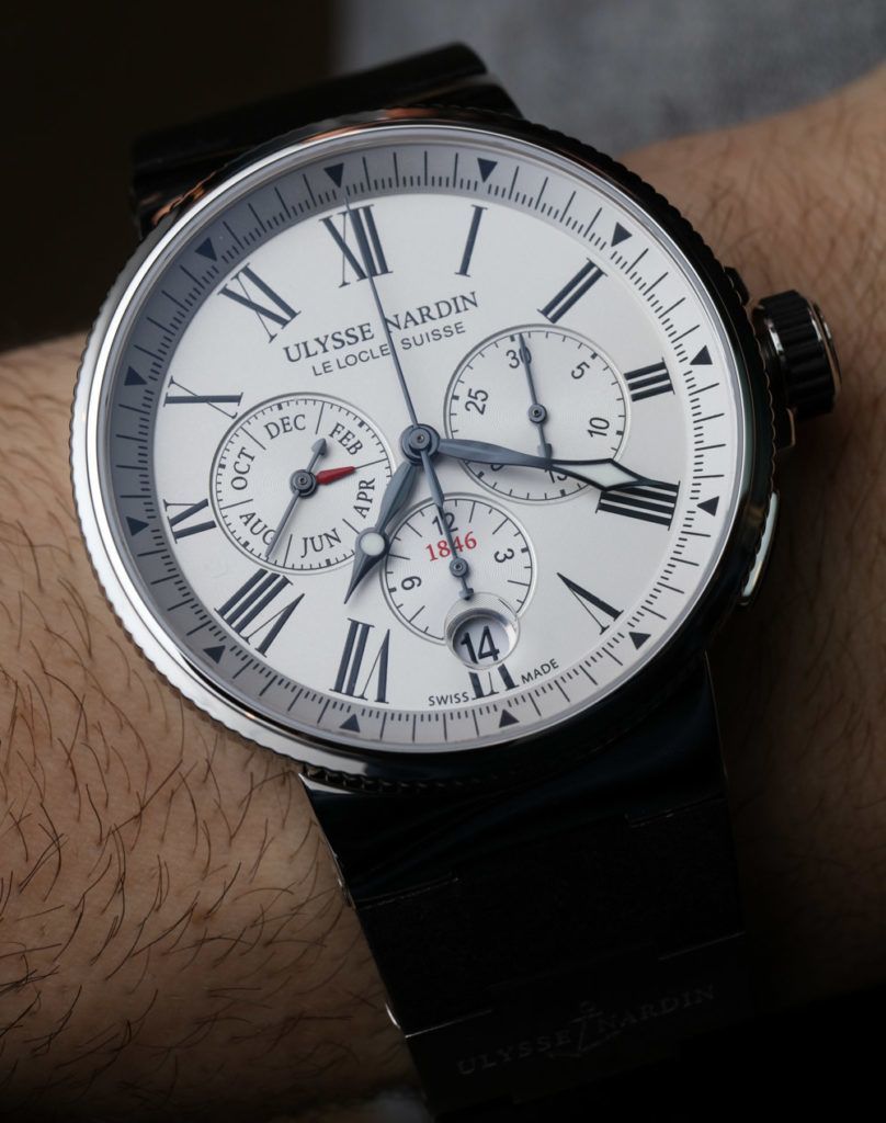 Ulysse Nardin Marine Chronograph Annual Calendar Watch Hands-On ...