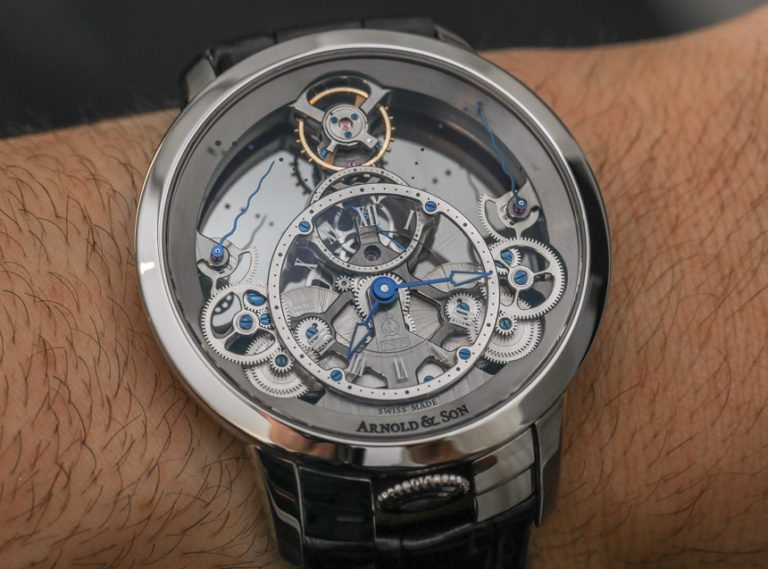 Arnold & Son Time Pyramid Watch In Steel Hands-On | aBlogtoWatch