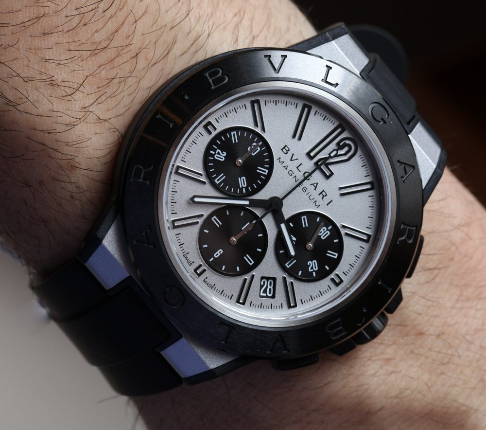 bvlgari diagono titanium chronograph watch