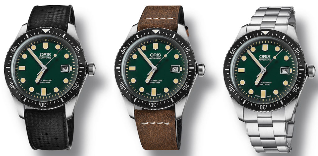 Oris Divers Sixty-Five Watch With Green Dial | aBlogtoWatch