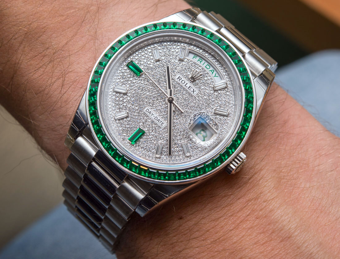 430,000 Rolex Day-Date 40 Green Emerald 