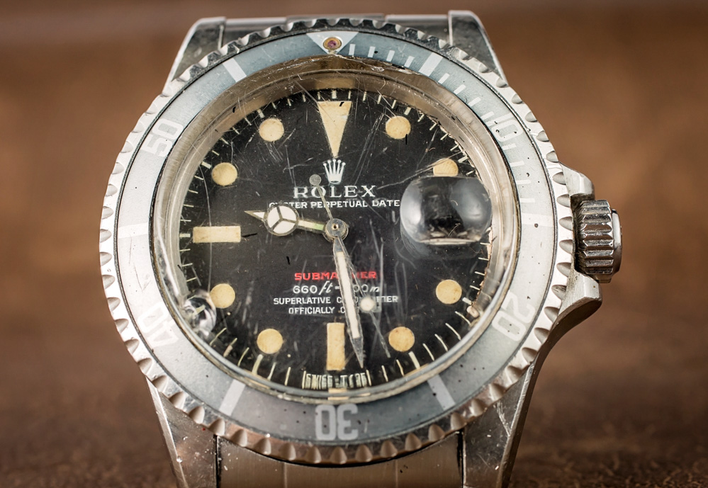 A Vintage Rolex 'Red Submariner' Watch 