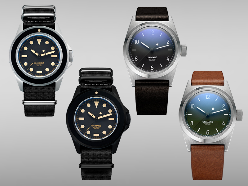 contemporary unimatic watches introduce italian-made diving collection