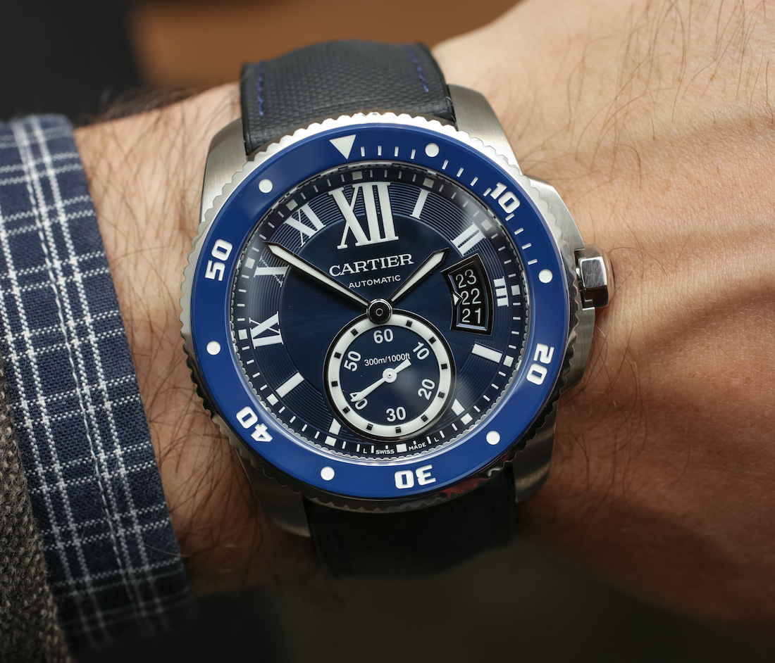 cartier blue watch