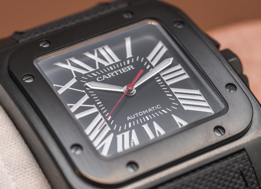 Cartier Santos 100 Carbon Watch Hands 