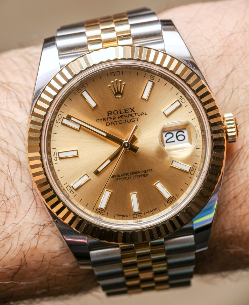 rolex datejust 41 champagne dial