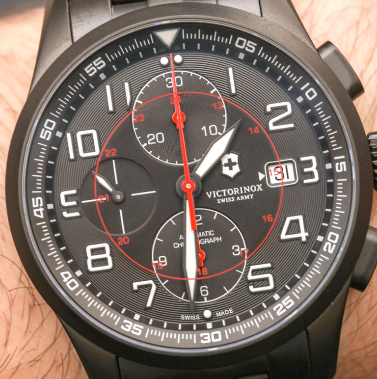 Victorinox Swiss Army Airboss Mechanical Chronograph Black Edition ...