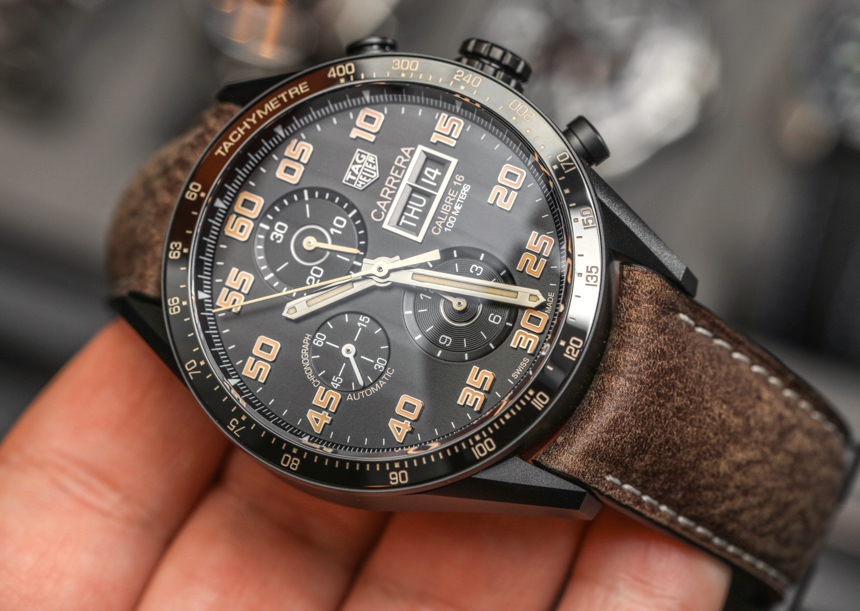 TAG Heuer Carrera Calibre 16 Day-Date Chronograph Black Titanium Watch  Hands-On