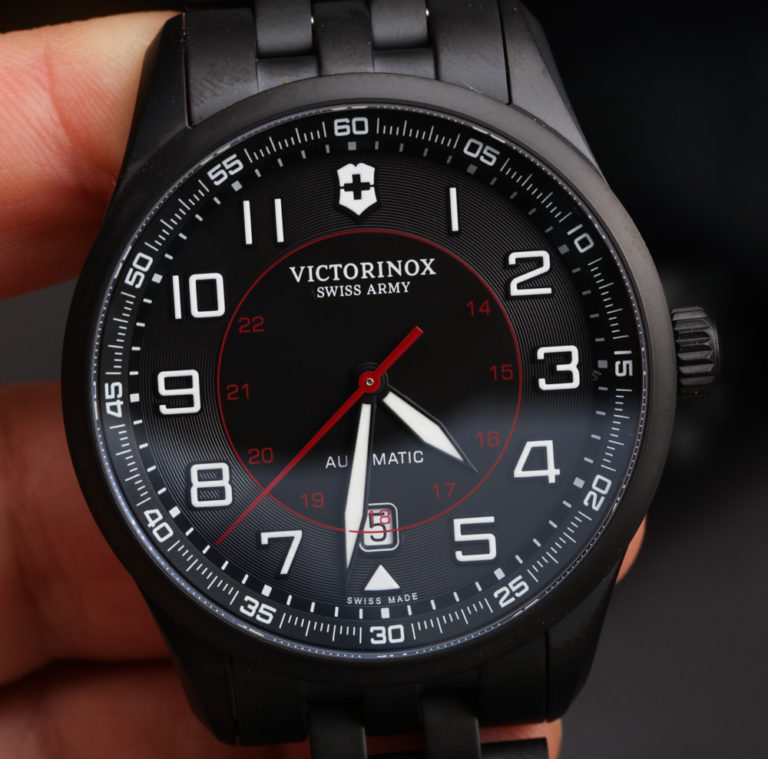 Victorinox Swiss Army Airboss Mechanical Black Edition Watch On ...