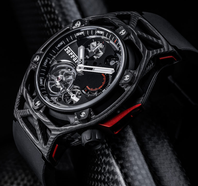 Hublot Techframe Ferrari Tourbillon Chronograph Watch Celebrating ...