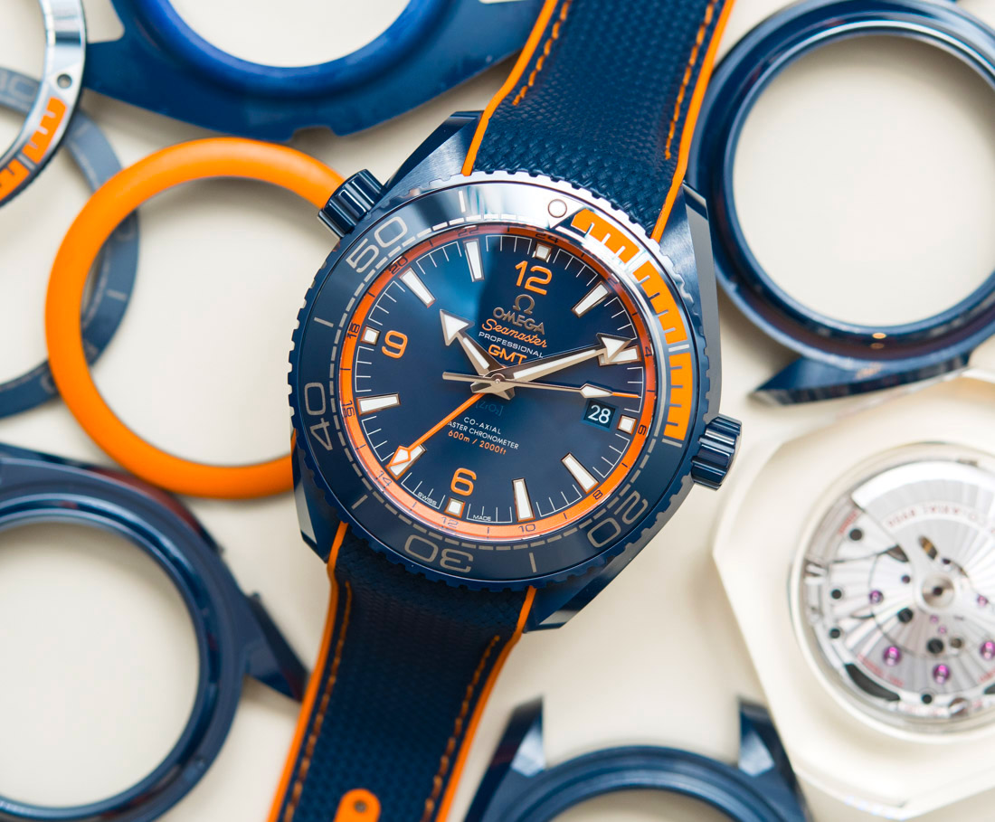omega seamaster blue and orange