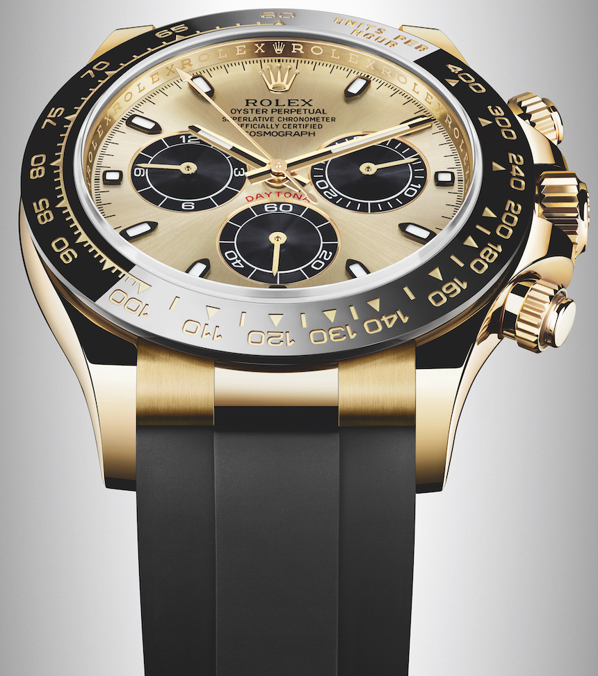Rolex Cosmograph Daytona Watches Gold With Oysterflex Rubber Strap & Ceramic Bezel For 2017 | aBlogtoWatch