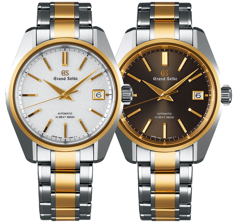 Grand Seiko SBGH252 & SBGH254 Two-Tone Watches | aBlogtoWatch