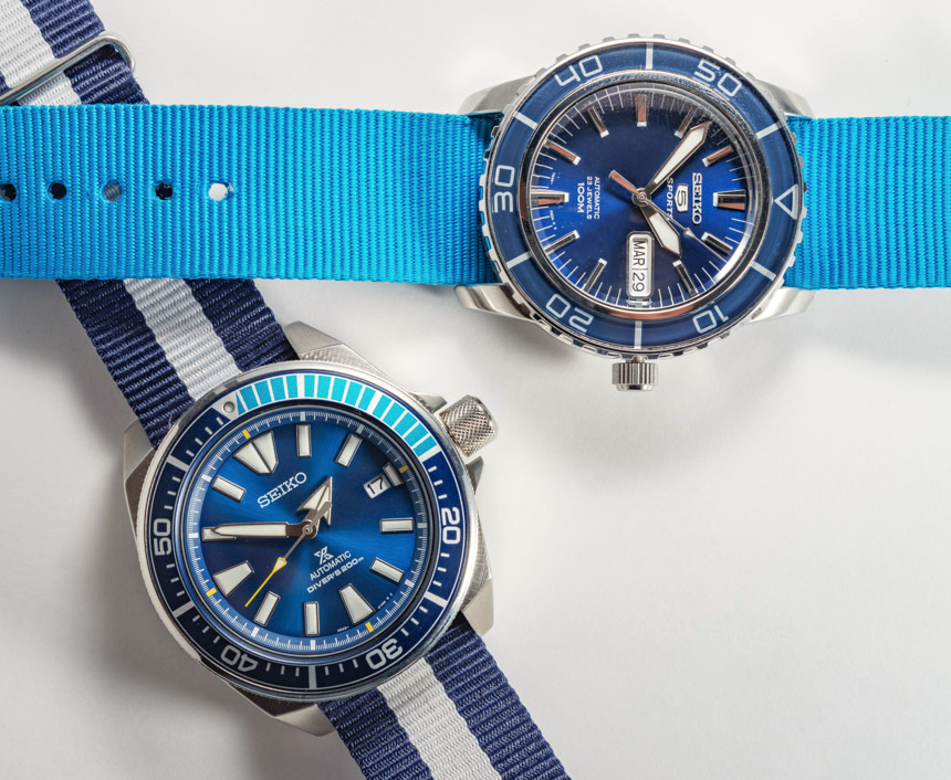 Seiko Prospex Blue Lagoon Samurai SRPB09 Limited Edition Watch Review |  aBlogtoWatch