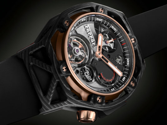 Hublot Techframe Ferrari 70 Years Tourbillon Chronograph Watch In PEEK ...