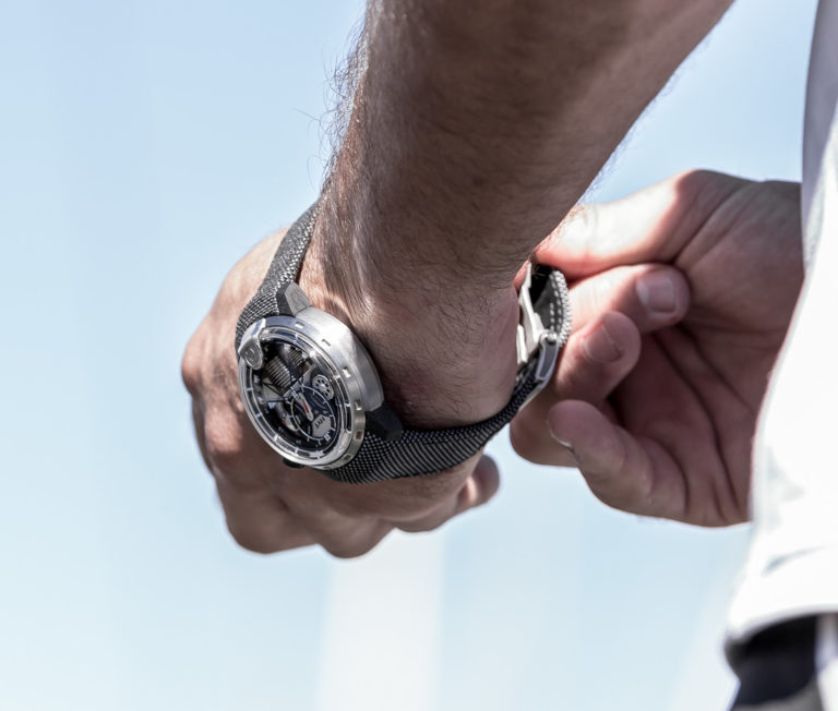 HYT H1 Alinghi Watch Hands-On At The Extreme Sailing Series | aBlogtoWatch