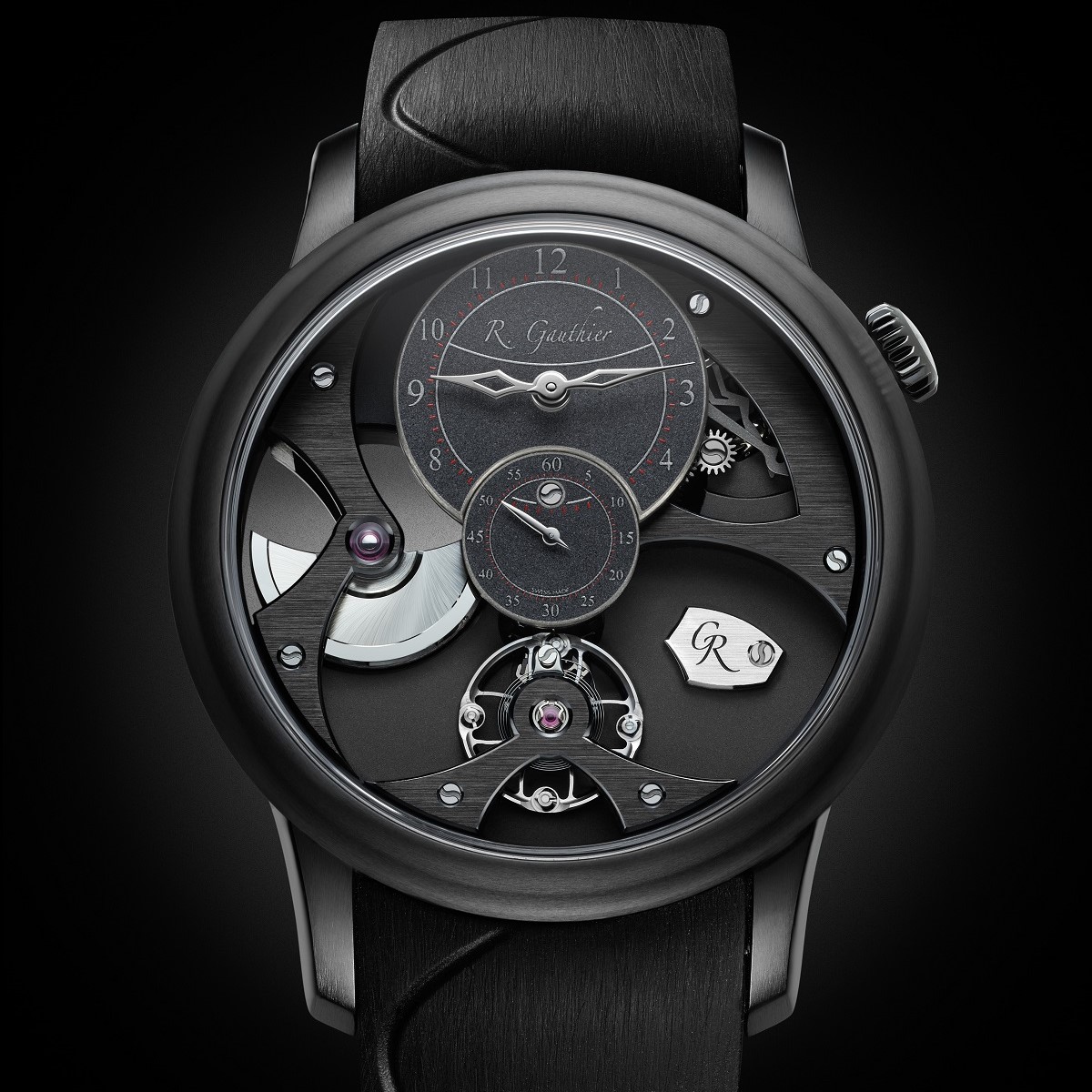 Romain Gauthier Insight Micro-Rotor Natural Titanium & Black Titanium ...